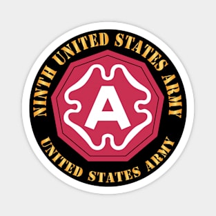 Ninth United States Army - US Army w SSI X 300 Magnet